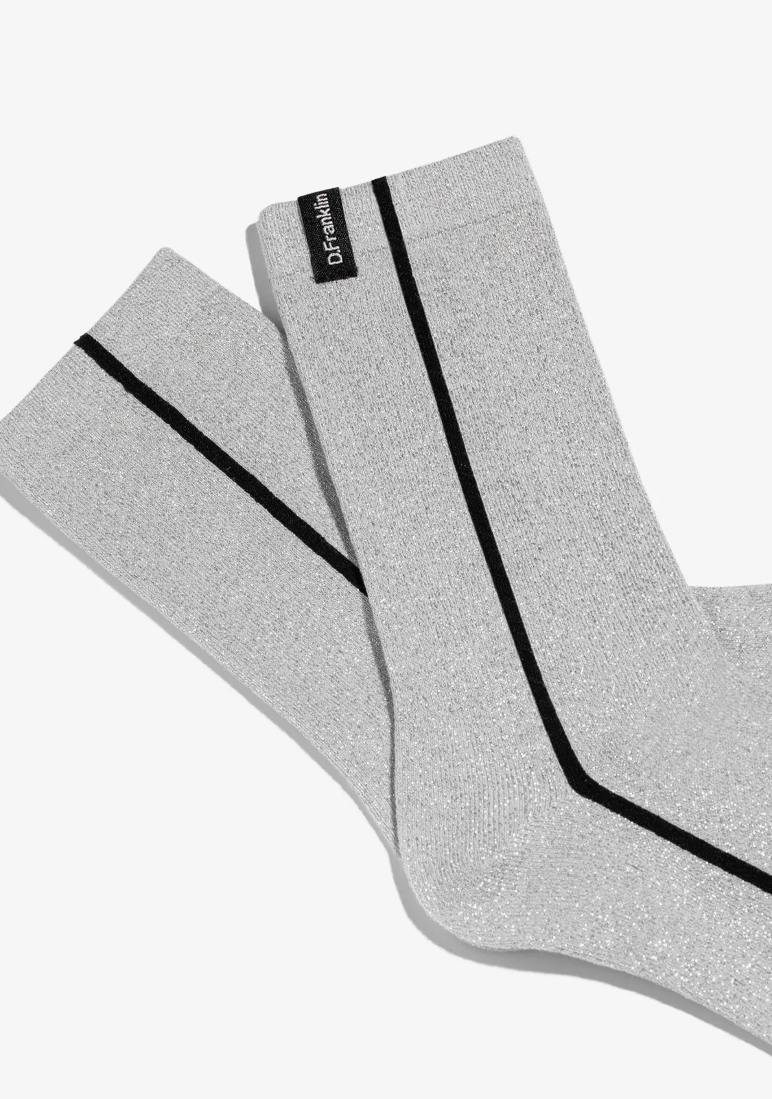 Glitter Socks Silver - Image 2